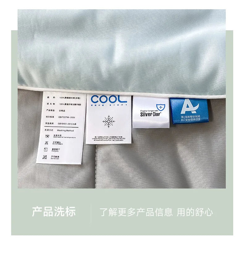 Premium Cooling Blanket Smooth Air Confition Comforter Lightweight Summer Quilt Double Side Arc-Chill Cold Tech Fabric Washable