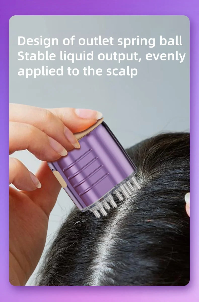 hair oil applicator hair scalp massager hair scalp massager relaxation Red light generates hair