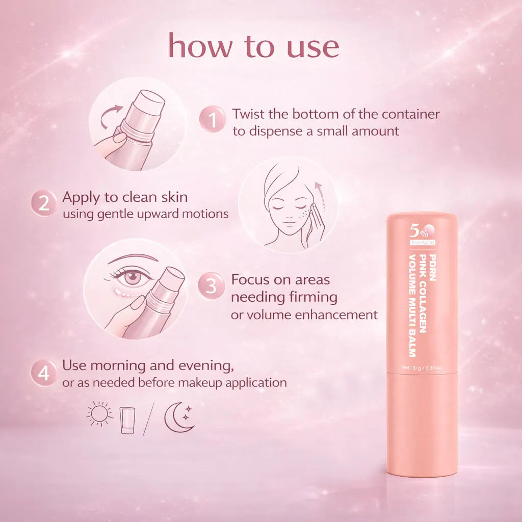 PDRN Pink Collagen Volume Multi Balm | All In One Volufiline, PDRN, NAD Stick ,Helping Look of Fine Lines, Firming Care,Lip Care