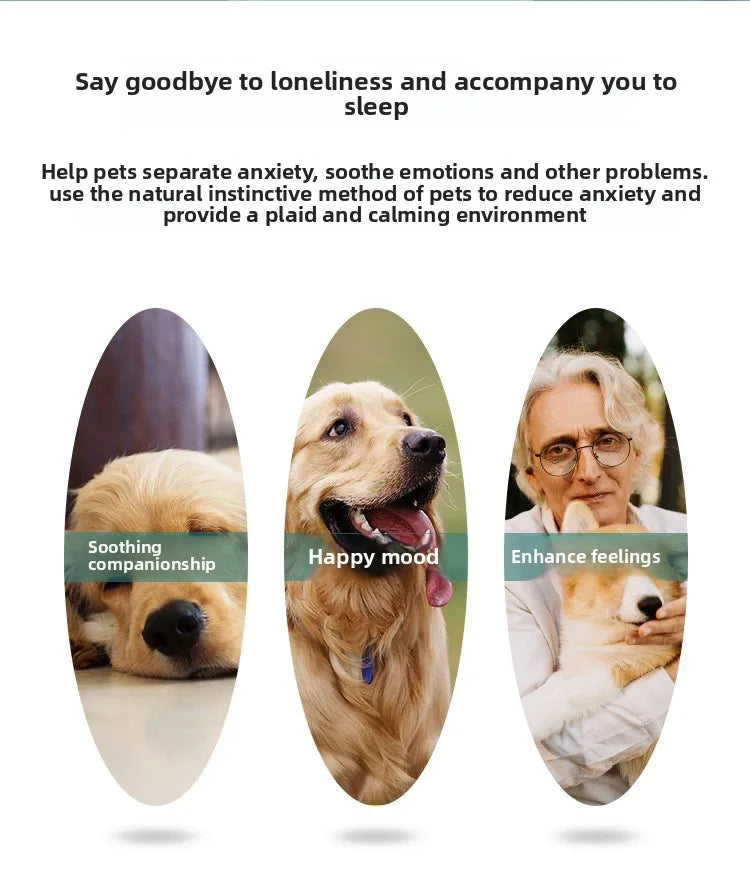 New Pet Soothing Toy Dog Anxiety Companionship Sleep Simulated Heartbeat Plush Toys Pet Dog Products