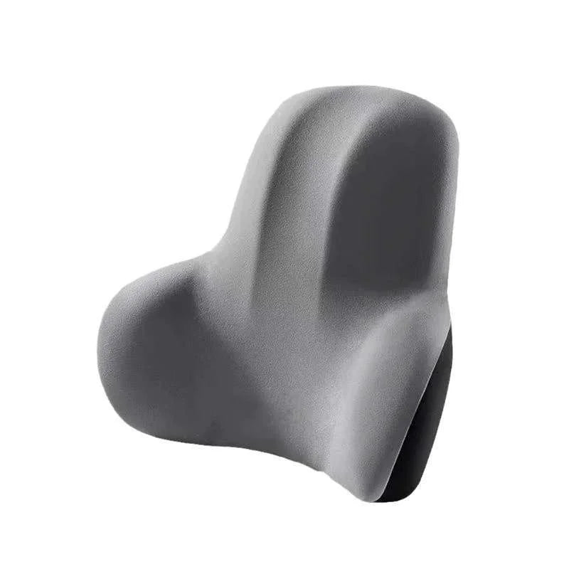 Two-In-One Memory Slow Rebound Lumbar Support Cushion for Lower Back Pain Relief Scientifically Designed Arc Shape