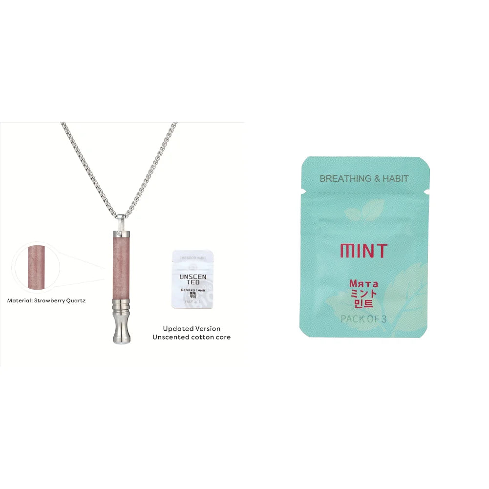 Anxiety Breathing Necklace Breath Quitgo Breathing Necklace Stress Anxiety Relief Chain for Adults