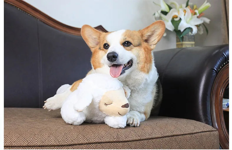 Heartbeat Dog Anxiety Relief Plush Toy Pet Comfortable Behavioral Training Play Aid Tool Soft Plush Sleeping Buddy For Small Dog
