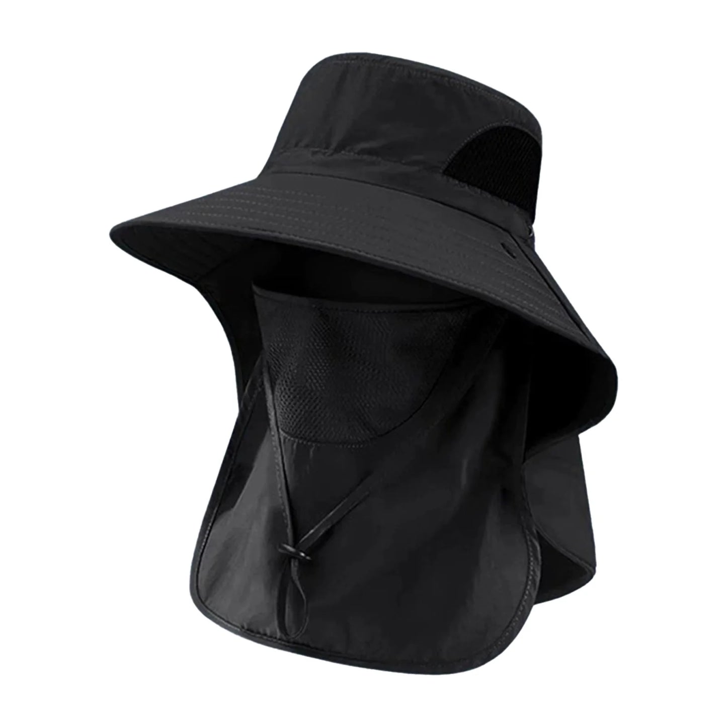 Sun Fishing Hat Women's Bucket Hat with Neck Cover Breathable Wide Brim Summer UV Protection Hat for Outdoor Travel Holiday