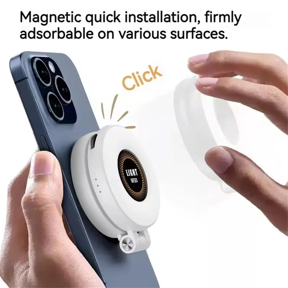 Magnetic Selfie Light LED Fill Light Compatible For Magsafe,ravel, Desktop, Selfies, Video, Makeup/Photography/TikTok/Zoom Calls