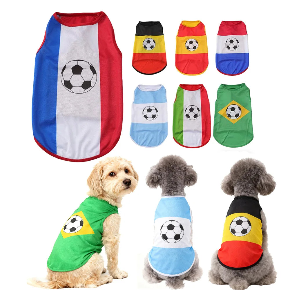 Pet Dog Tank Top for Dogs Breathable Summer Dog Shirt Printed Small Medium Sized Dogs Clothing