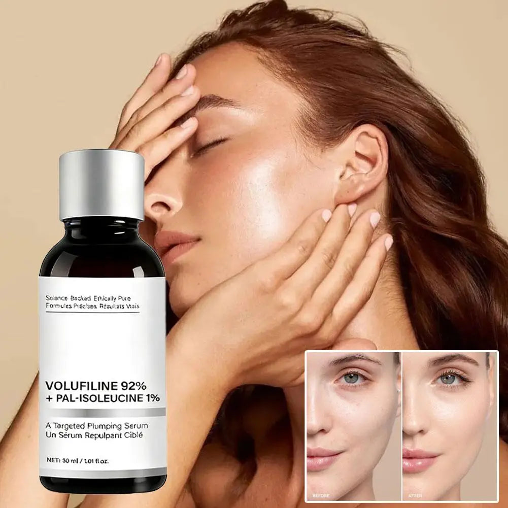 30ml Volufiline 92% + Pal-Isoleucine 1% Plumping Serum with Niacinamide Plumping Anhydrous Skin Radiance Boosting Facial Serum