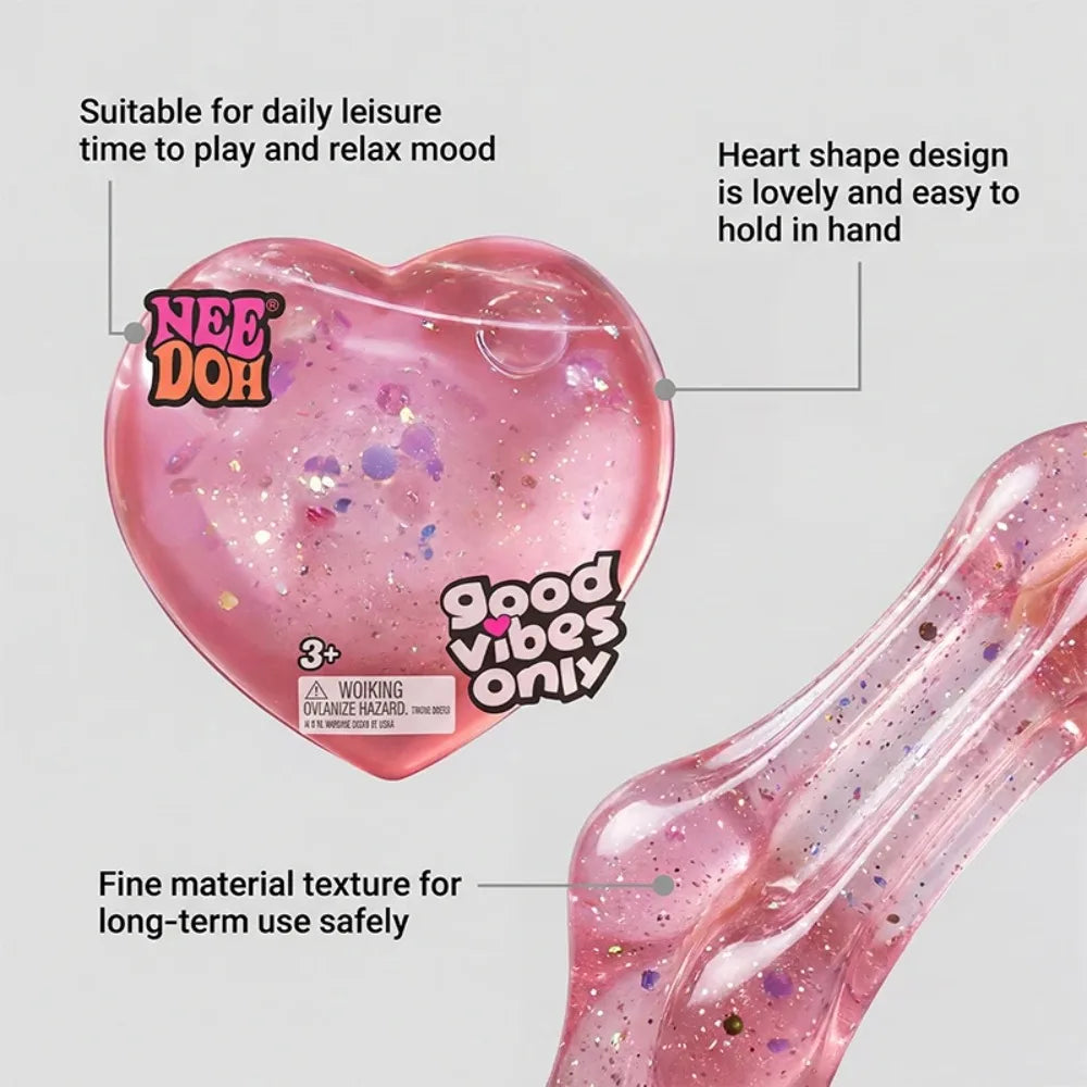 New hot selling style heart shaped pressure reliever Super soft soft clay gel has an exciting feeling and relieves anxiety
