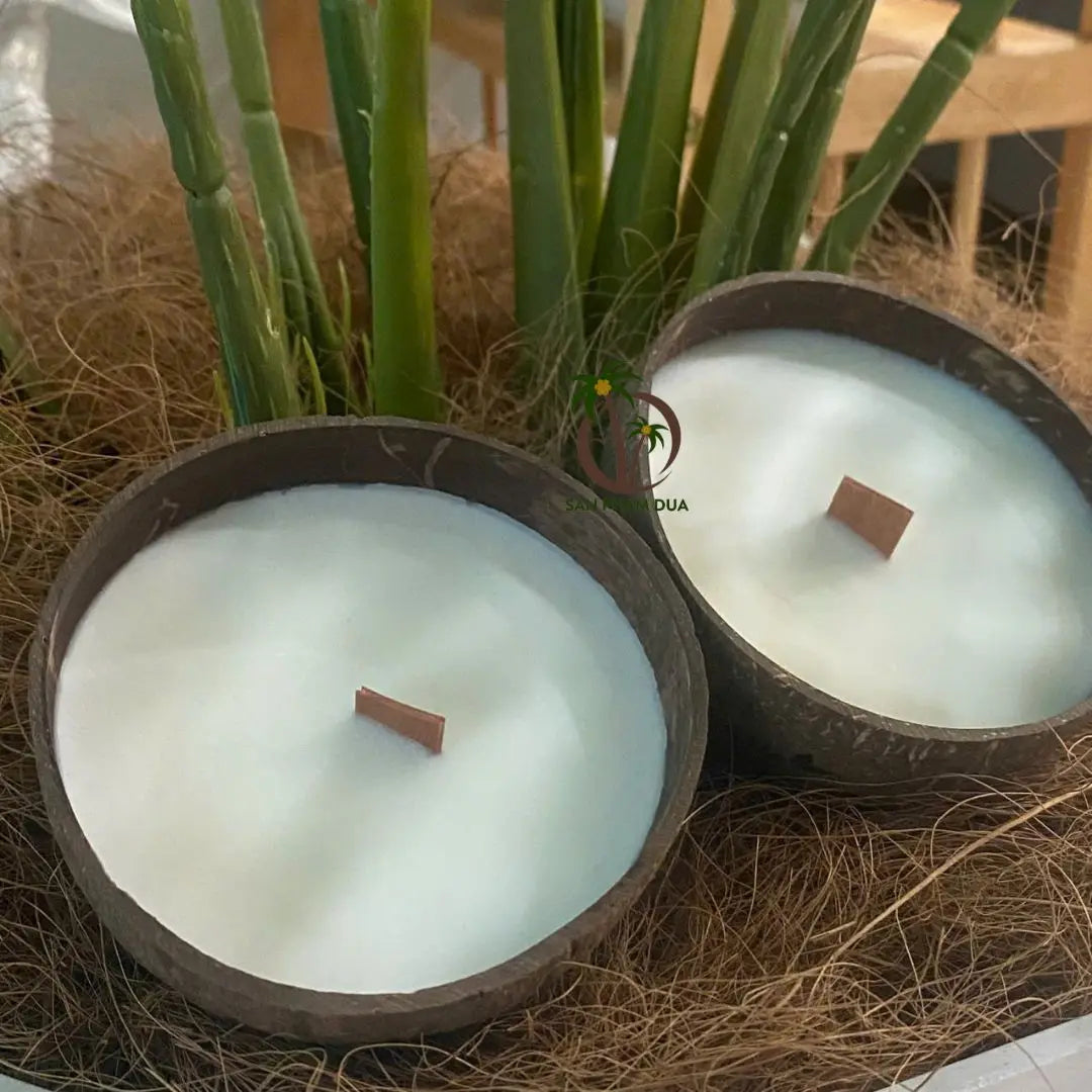 Jasmine Soya Coconut Candle 200g Handmade Aromatherapy Eco-Friendly Home Decor-COCO-ECO Vietnam Christmas
