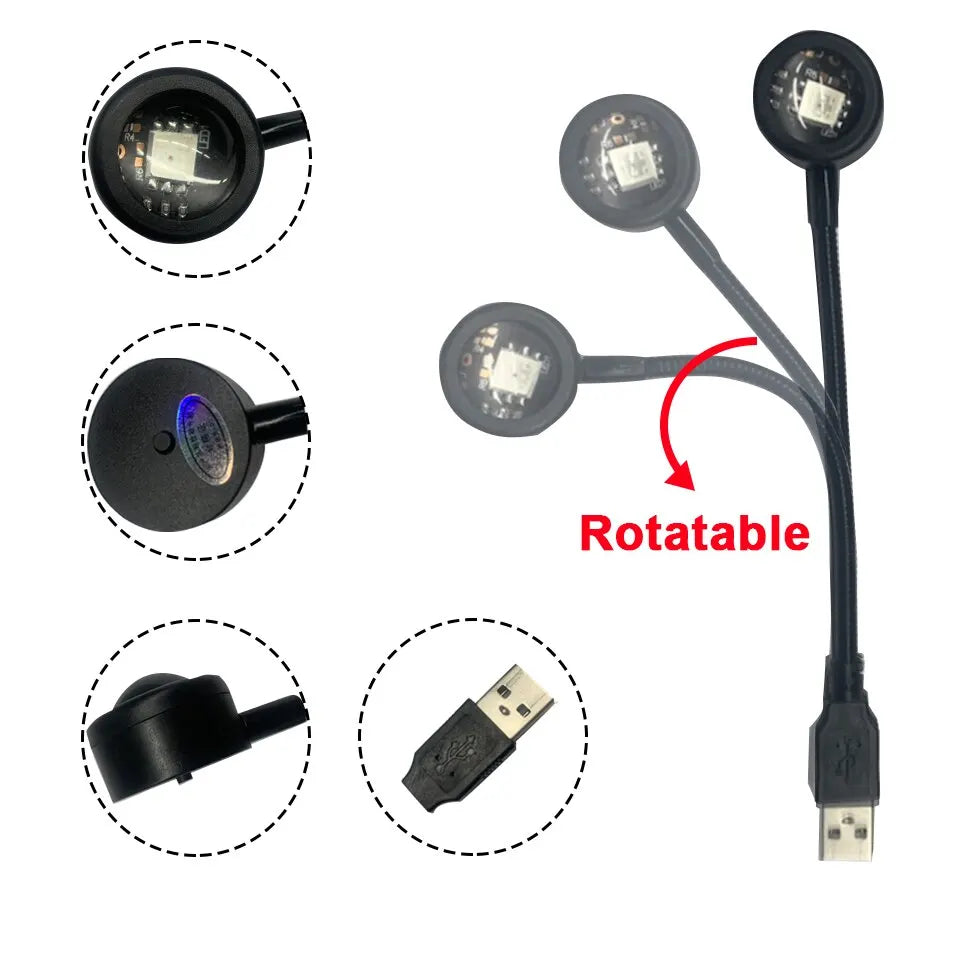 RGB Sunset Lamp LED Rainbow Neon Night Light Projector Photography Wall Atmosphere Lighting For Bedroom Room Decor Nightlights