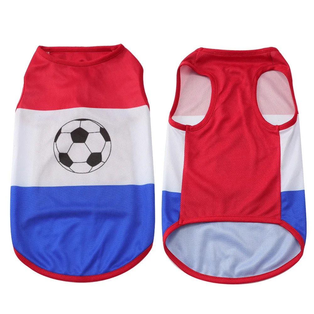 Pet Dog Tank Top for Dogs Breathable Summer Dog Shirt Printed Small Medium Sized Dogs Clothing