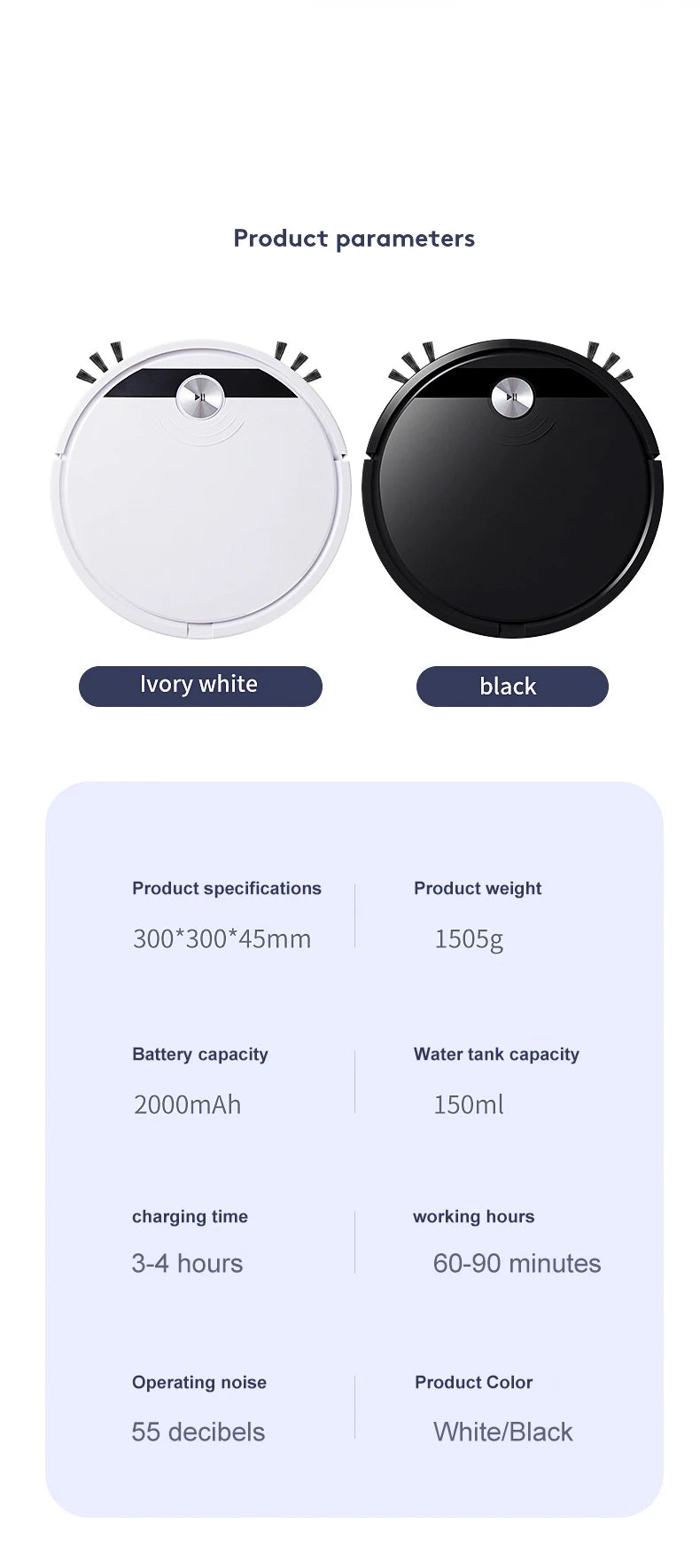 Household Sweeping Robot 2800PA 3-in-1 Smart Robot Vacuum Cleaner With Remote Control&APP Super Quiet Wet&dry Mopping Floor﻿