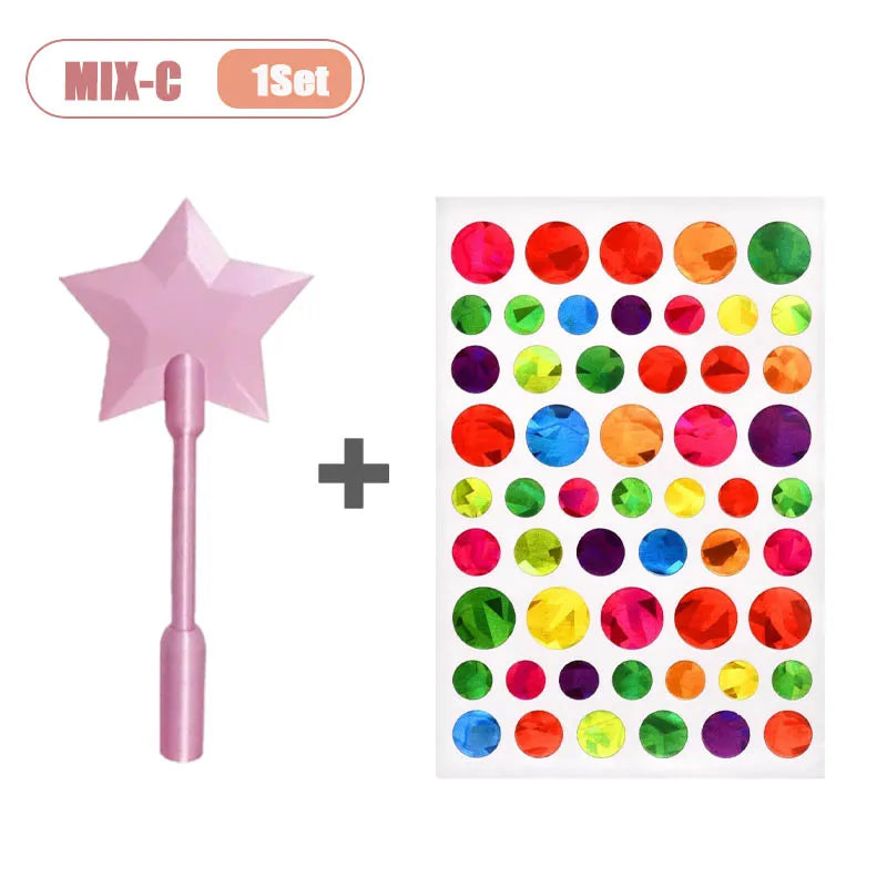 3D Printed Magic Wand Credit Card Holder Payment Portable Lightweight Star Wand Style Card Stand for Daily Use Novelty Gift