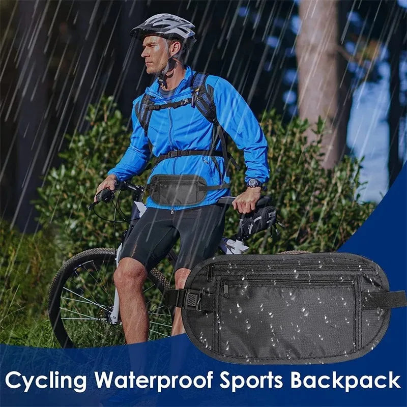 1pcWaterproof Anti-theft Invisible Running Waist Bag Multi-functional Ultra-thin Travel Cell Phone Bag For Men Women Cycling Bag