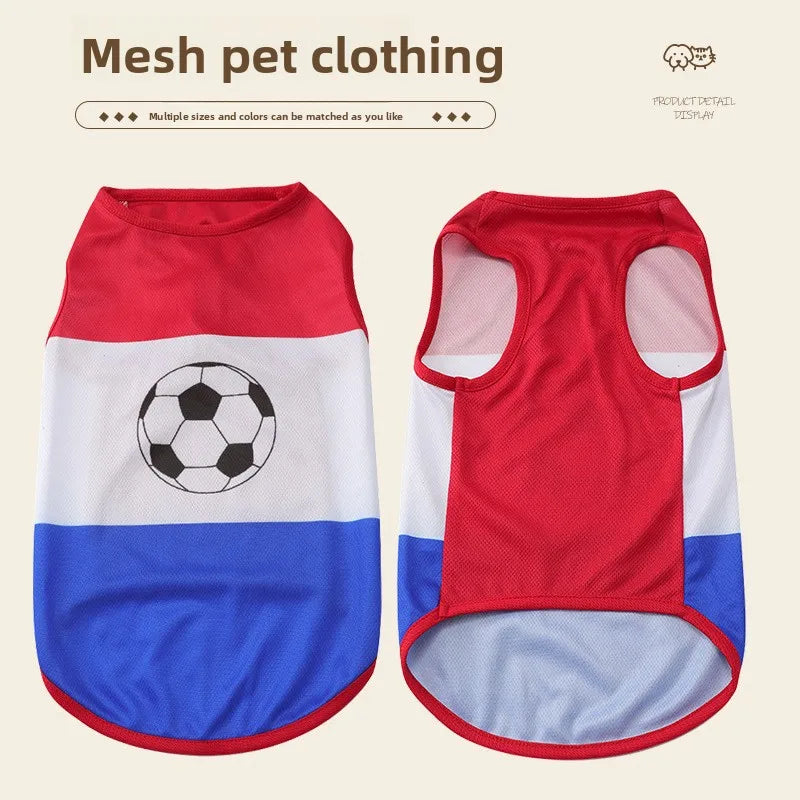 Pet Dog Tank Top for Dogs Breathable Summer Dog Shirt Printed Small Medium Sized Dogs Clothing