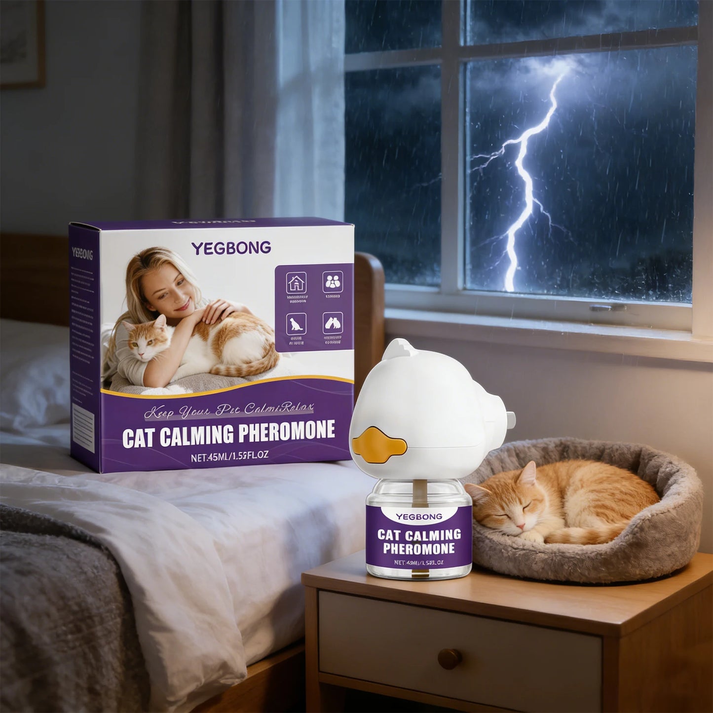 Pet Emotional Soothing Device Relieve Anxiety Reduce Scratching and Disorderly Urination Behavior Pet Interactive Nursing Device