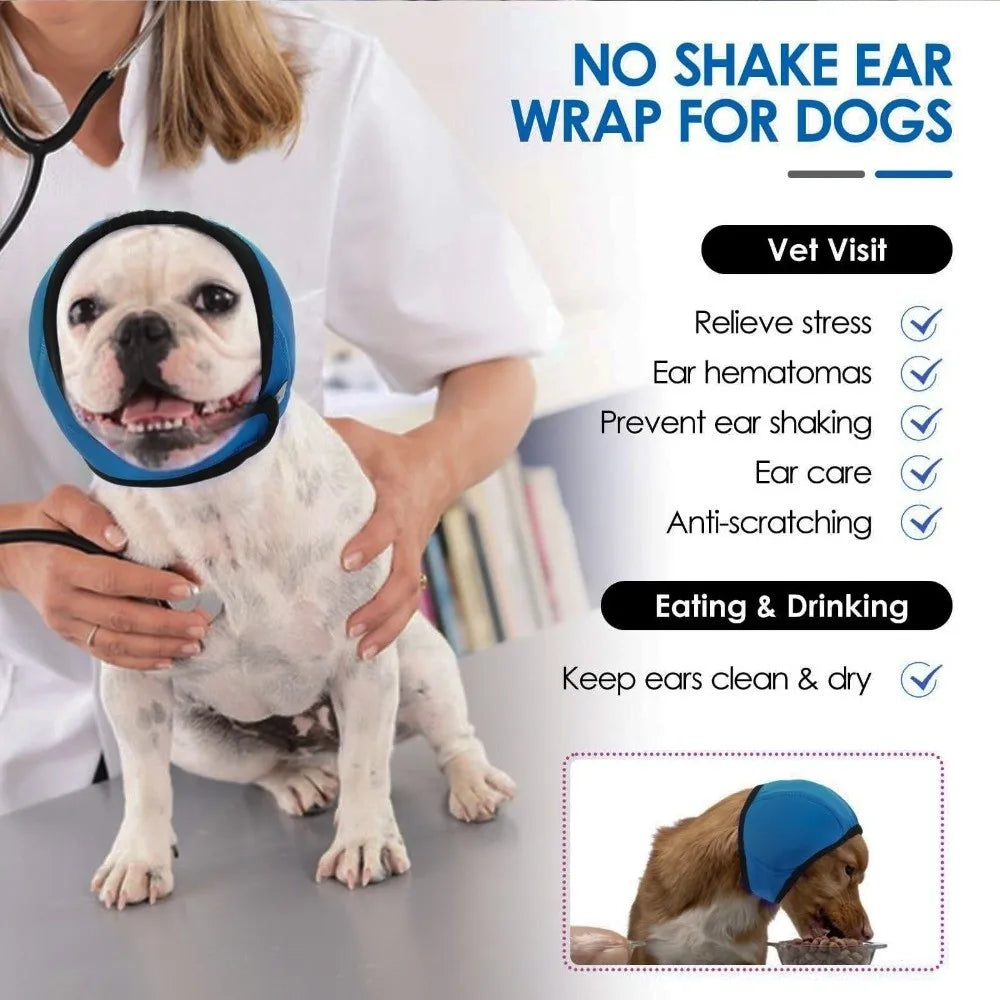 Noise Reduction Dog Ear Covers Hearing Protection Waterproof Dog Calming Earmuff Shock Proof Adjustable Pet Ear Muffs