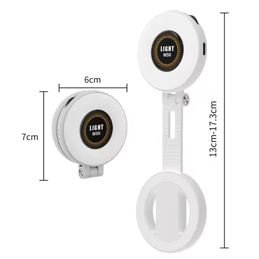 Magnetic Selfie Light LED Fill Light Compatible For Magsafe,ravel, Desktop, Selfies, Video, Makeup/Photography/TikTok/Zoom Calls