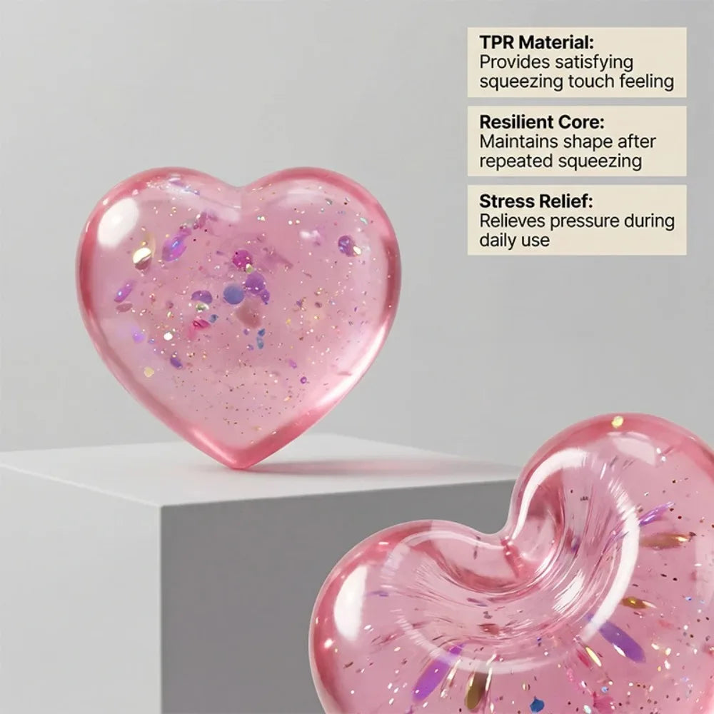 New hot selling style heart shaped pressure reliever Super soft soft clay gel has an exciting feeling and relieves anxiety