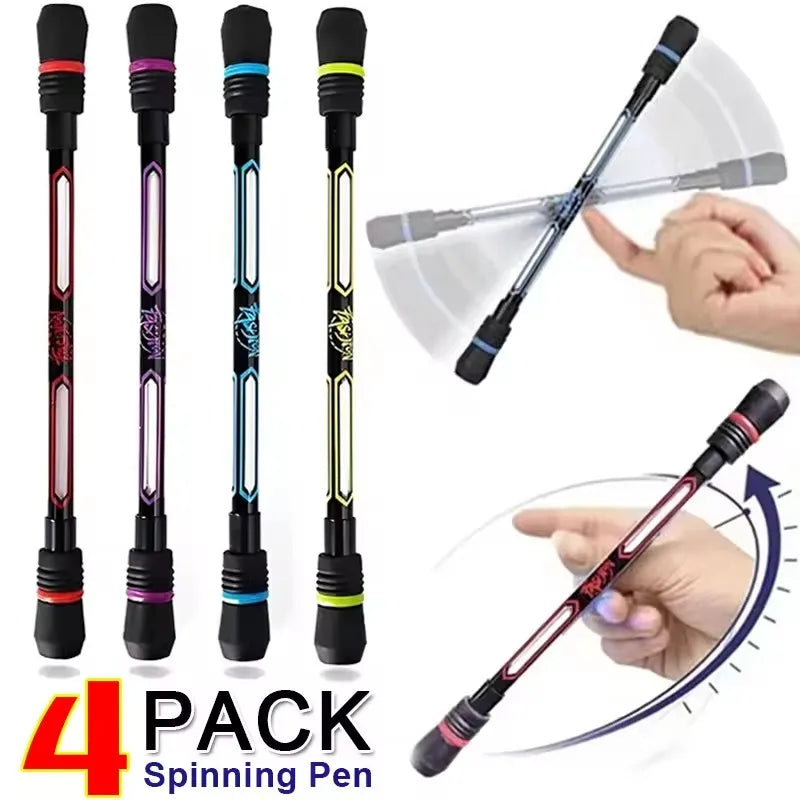 ADHD Anxiety Relief Spinning Pen Rolling Finger Rotating Toy For Kids Adults Students Brain Training Dexterity Practice